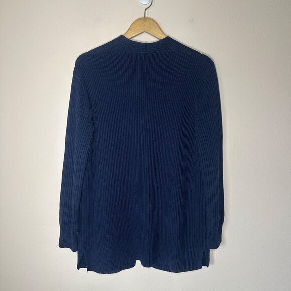 Madewell Nolan Open Cardigan Womens Size M Pockets Cotton Classic Minimalist - Picture 8 of 8